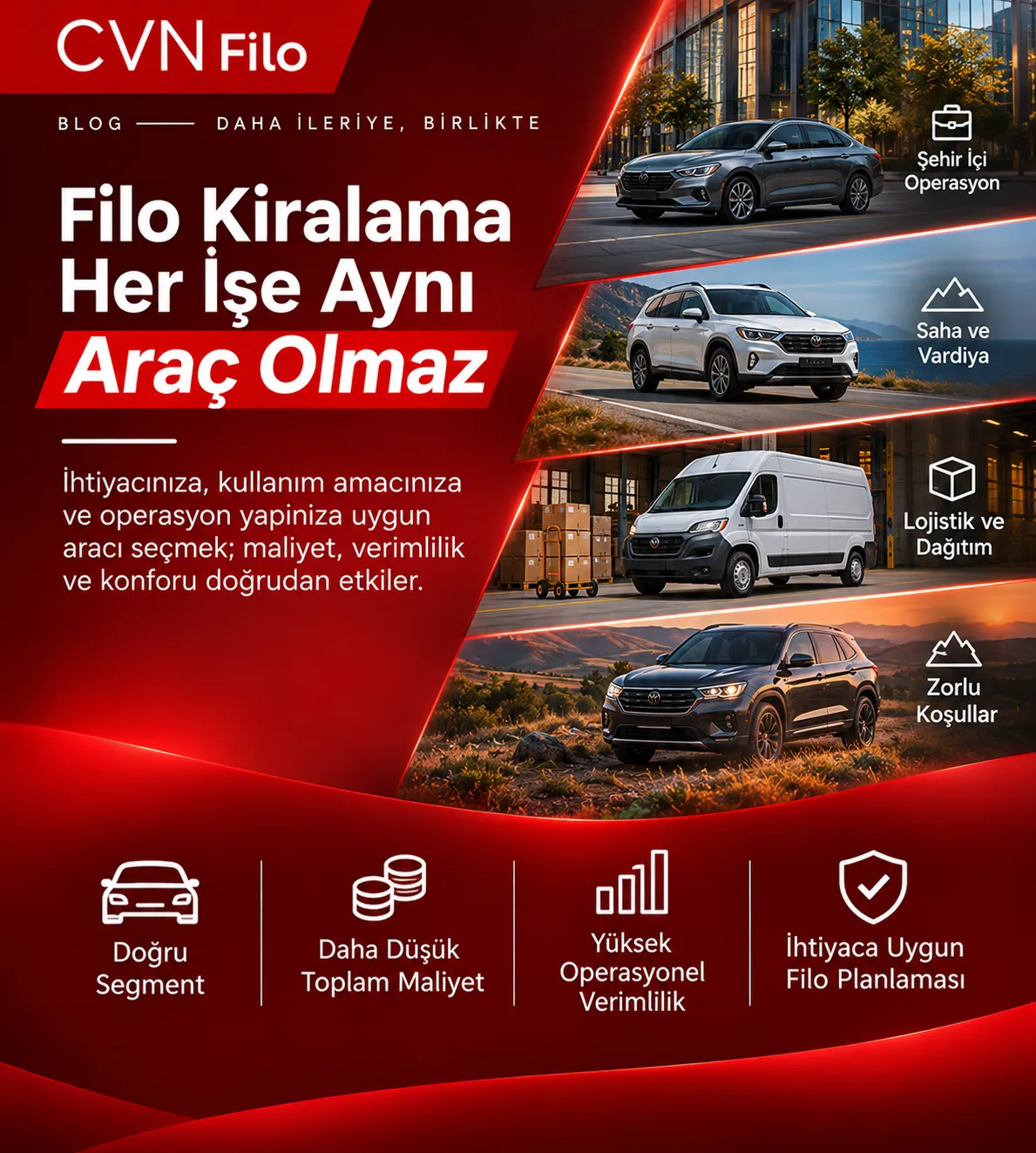 Filo Kiralama her işe aynı araç olmaz