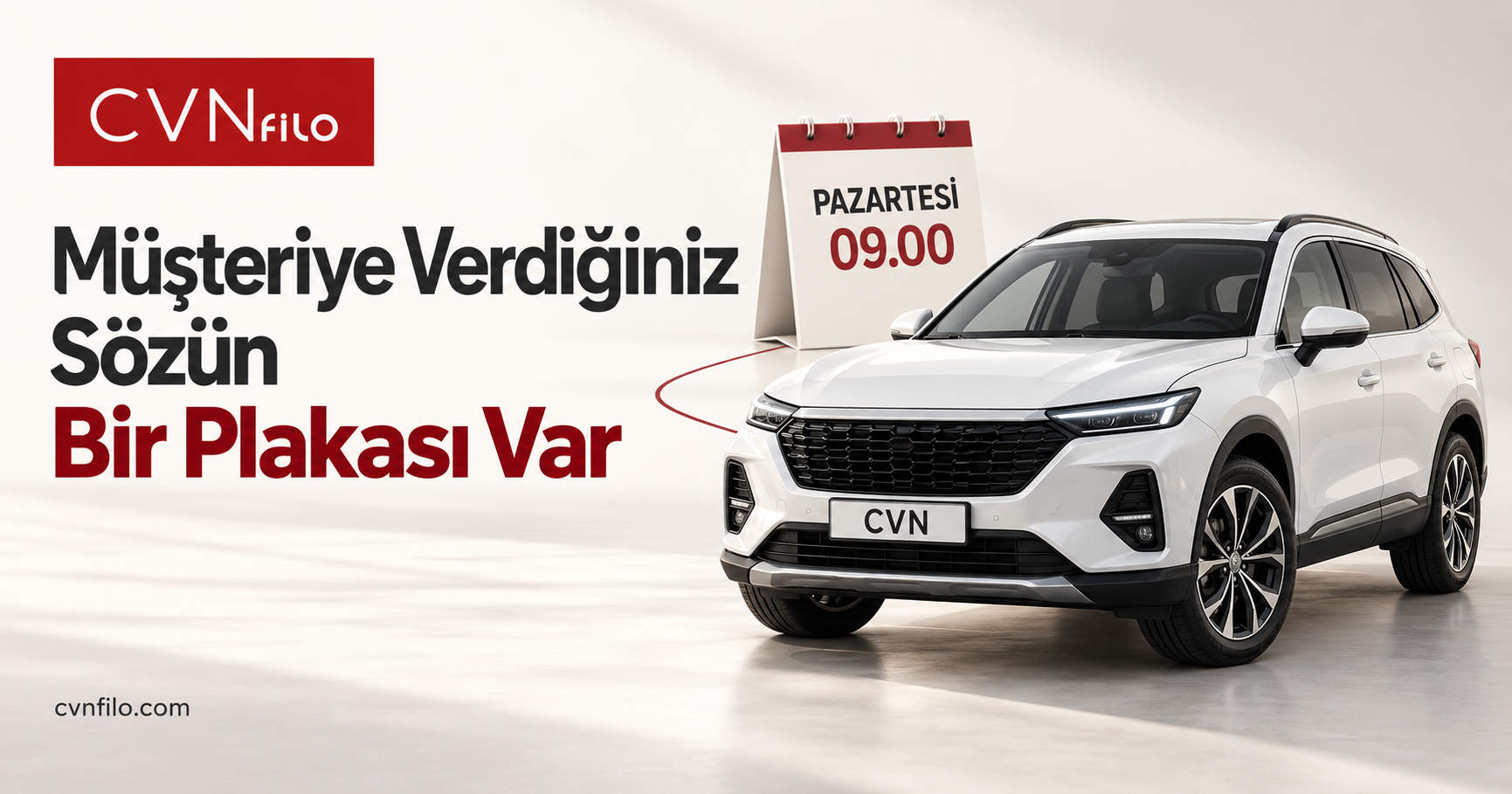 Müşteriye Verdiğiniz Sözün Bir Plakası var
